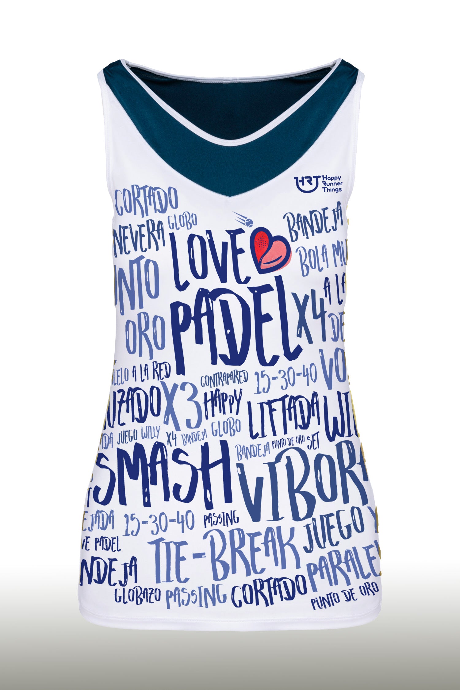 Love Padel - Pantalón Corto - Blanco – Happy Runner Things