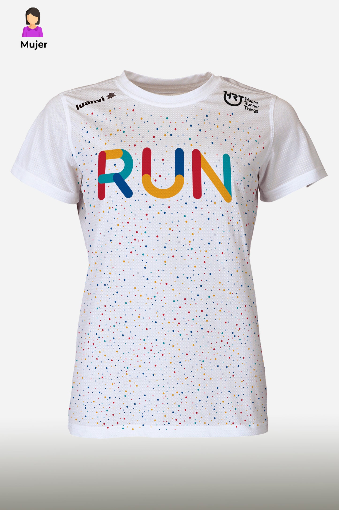 Hashtag - Camiseta Running Mujer - Naranja